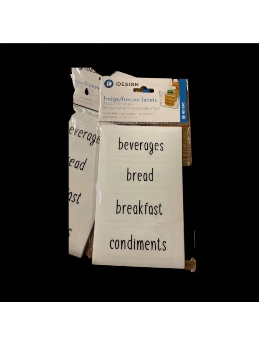 288 Preprinted Pantry Labels for Food Containers - iDesign Kitchen Set New